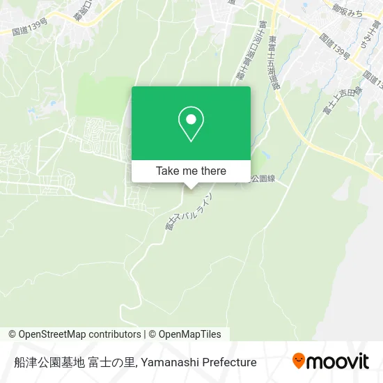 Funatsu Park Cemetery Fuji no Sato map