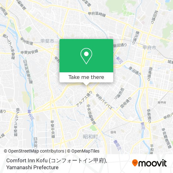 Comfort Inn Kofu (コンフォートイン甲府) map