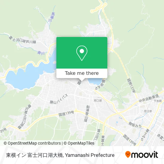 東横イン 富士河口湖大橋 map