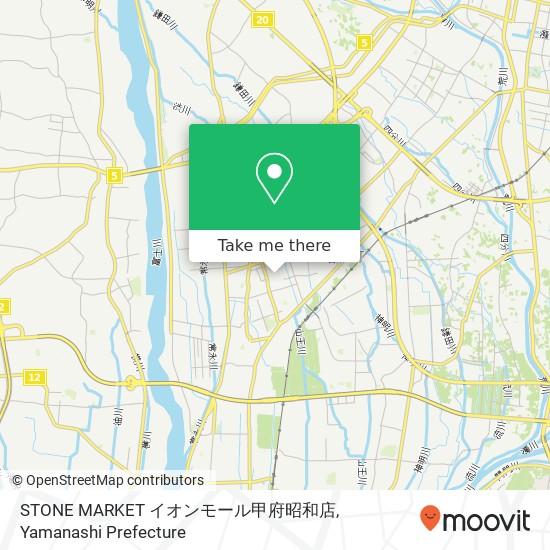 STONE MARKET イオンモール甲府昭和店 map