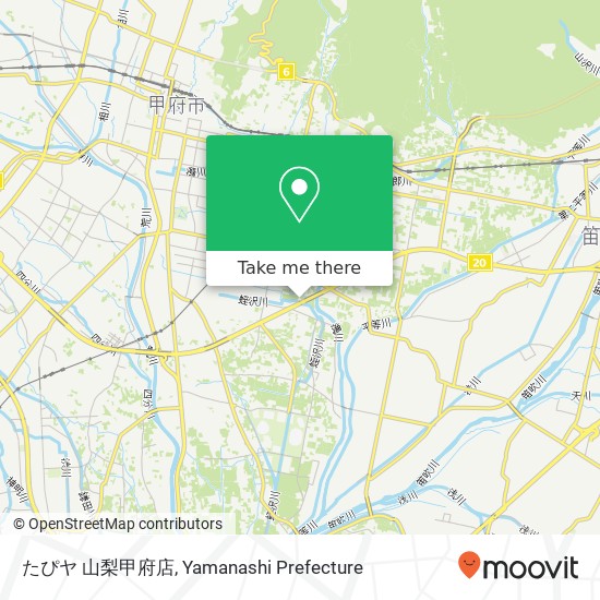 たぴヤ 山梨甲府店 map