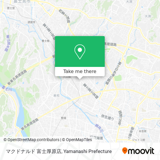 マクドナルド 富士厚原店 map
