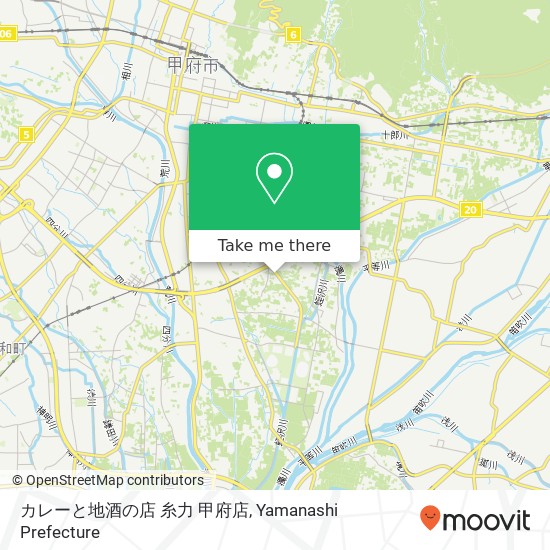 カレーと地酒の店 糸力 甲府店 map