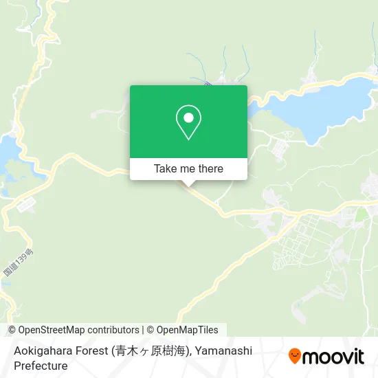Aokigahara Forest map
