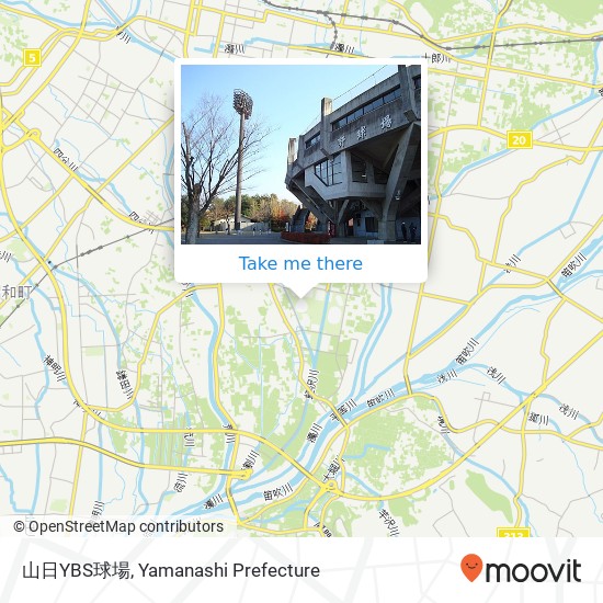 山日YBS球場 map
