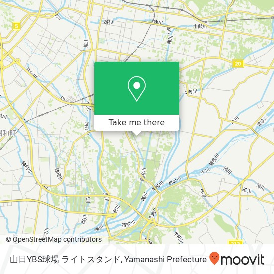 山日YBS球場 ライトスタンド map
