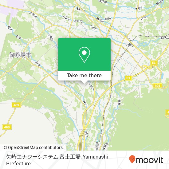 矢崎エナジーシステム 富士工場 map