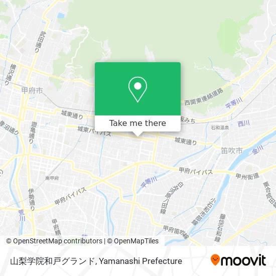 山梨学院和戸グランド map