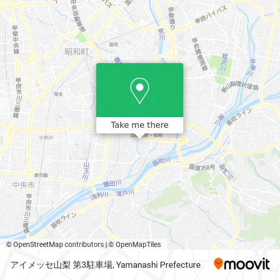 アイメッセ山梨 第3駐車場 map
