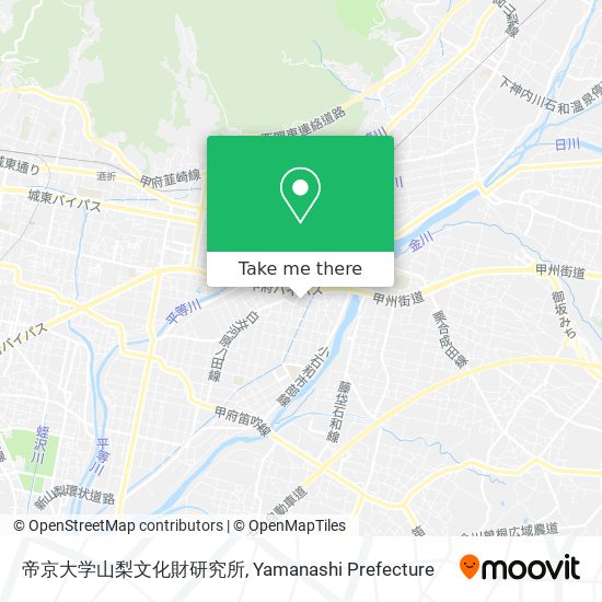 帝京大学山梨文化財研究所 map