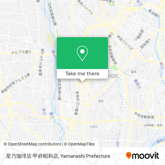 星乃珈琲店 甲府昭和店 map