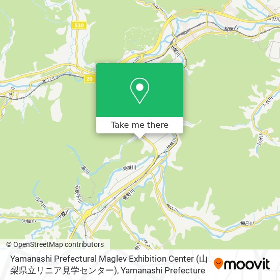 Yamanashi Prefectural Maglev Exhibition Center (山梨県立リニア見学センター) map