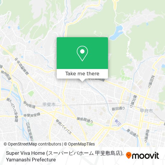 Super Viva Home (スーパービバホーム 甲斐敷島店) map