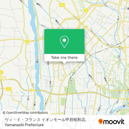 ヴィ・ド・フランス イオンモール甲府昭和店 map
