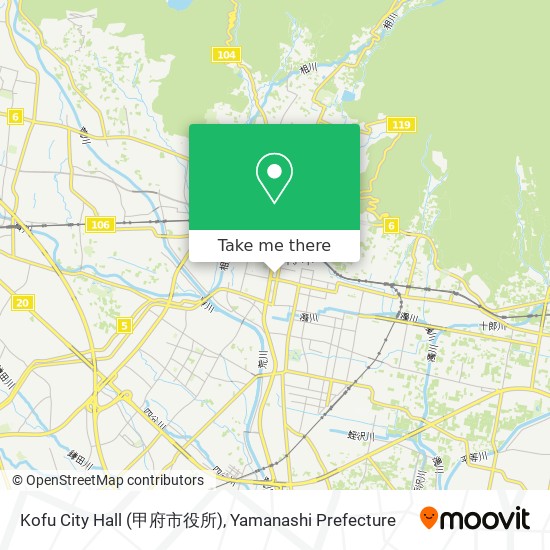Kofu City Hall (甲府市役所) map