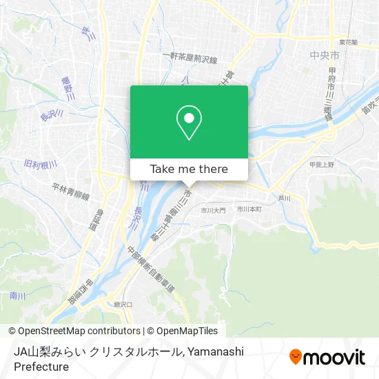 JA山梨みらい クリスタルホール map