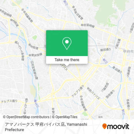 Amano Parks Kofu Bypass Store map
