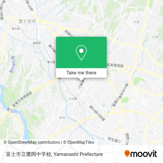 Fujishi Takaoaka Junior High School map