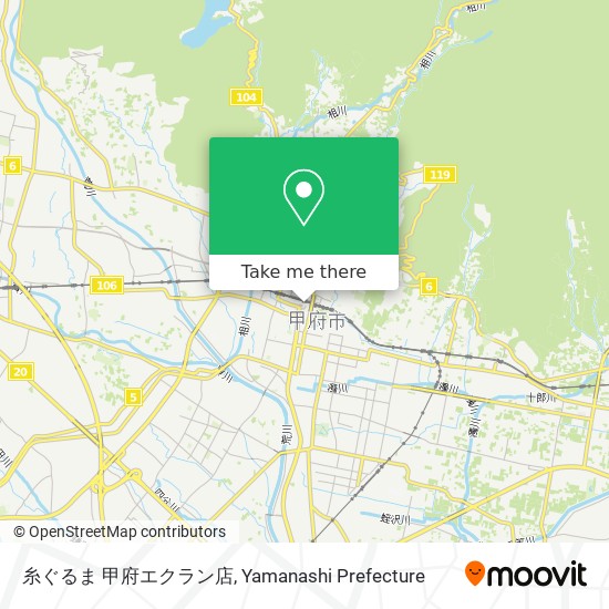 糸ぐるま 甲府エクラン店 map