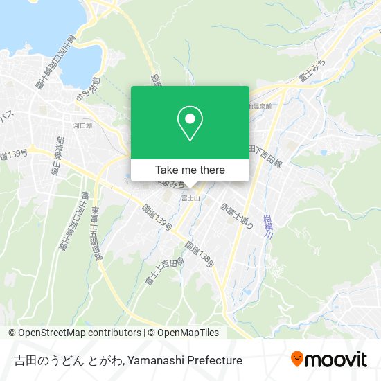 吉田のうどん とがわ map