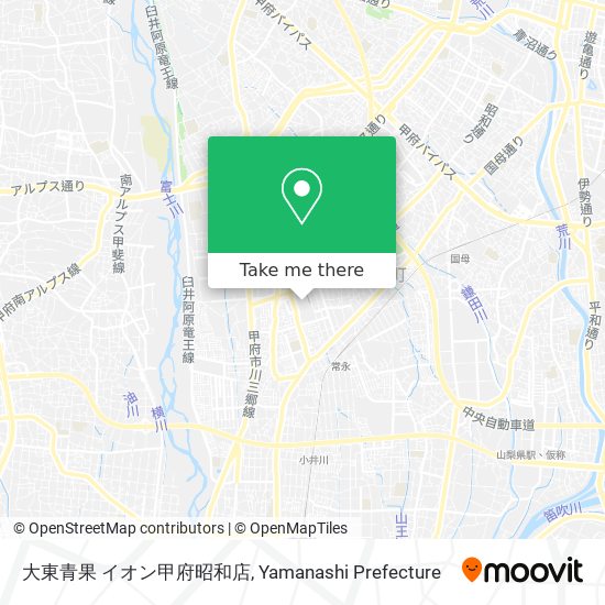 大東青果 イオン甲府昭和店 map