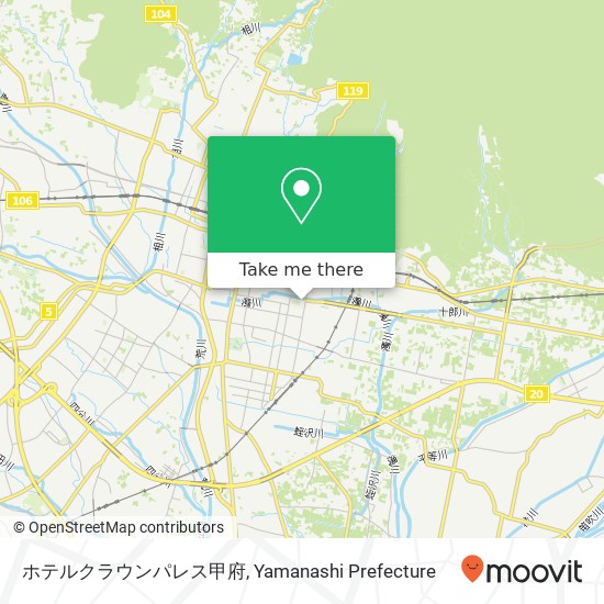 ホテルクラウンパレス甲府 map