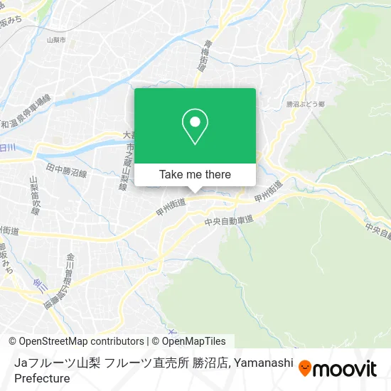 Jaフルーツ山梨 フルーツ直売所 勝沼店 map