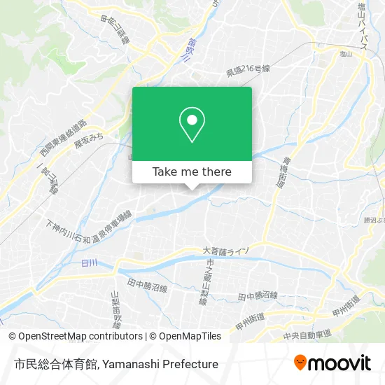 市民総合体育館 map
