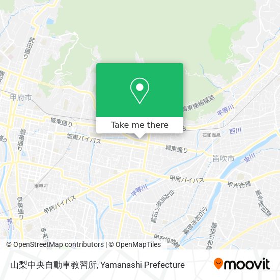 山梨中央自動車教習所 map
