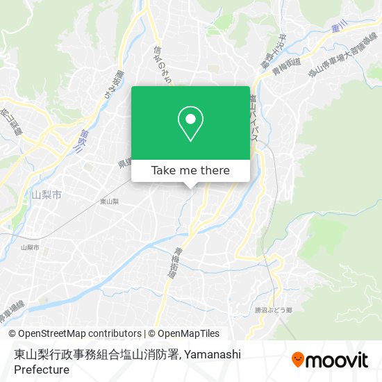 東山梨行政事務組合塩山消防署 map