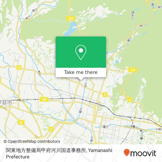 関東地方整備局甲府河川国道事務所 map