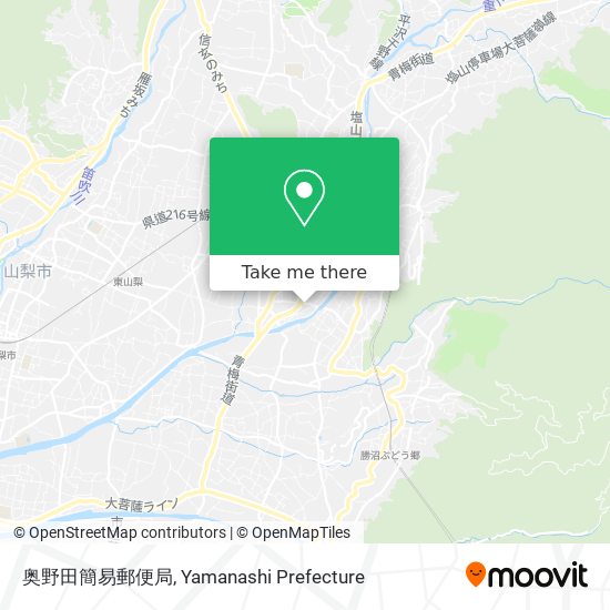 奥野田簡易郵便局 map