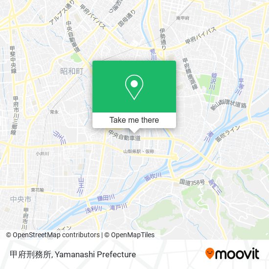 甲府刑務所 map