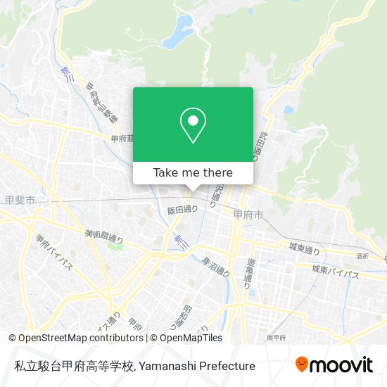 私立駿台甲府高等学校 map