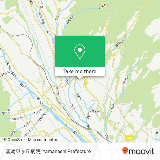 韮崎東ヶ丘病院 map