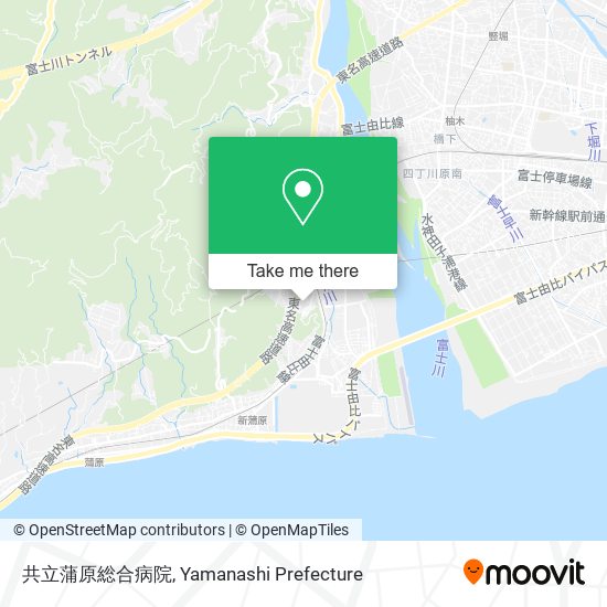 共立蒲原総合病院 map