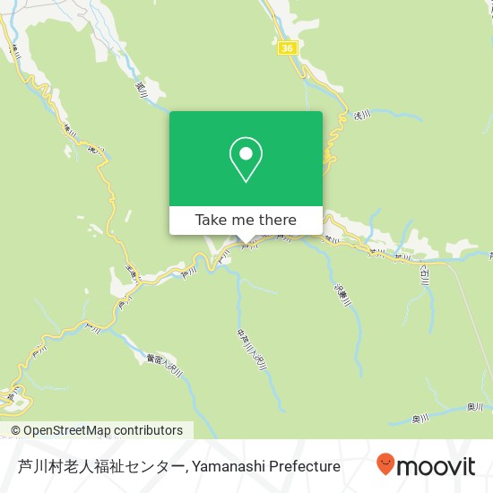 芦川村老人福祉センター map