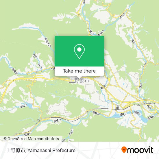 上野原市 map