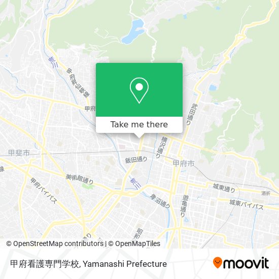 甲府看護専門学校 map