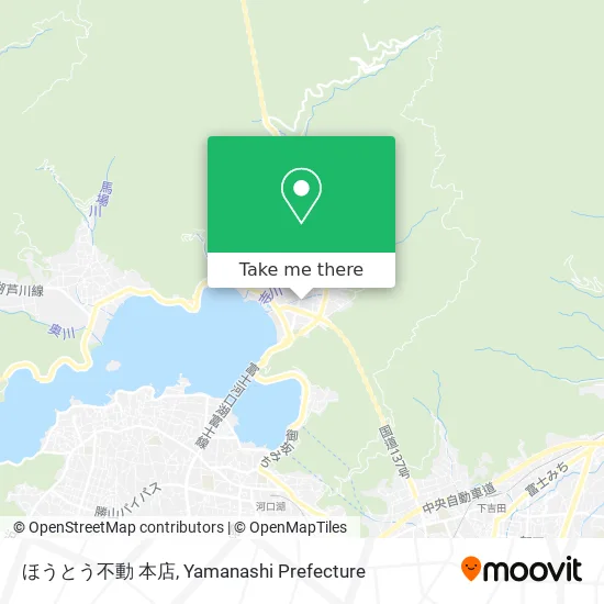 ほうとう不動 本店 map