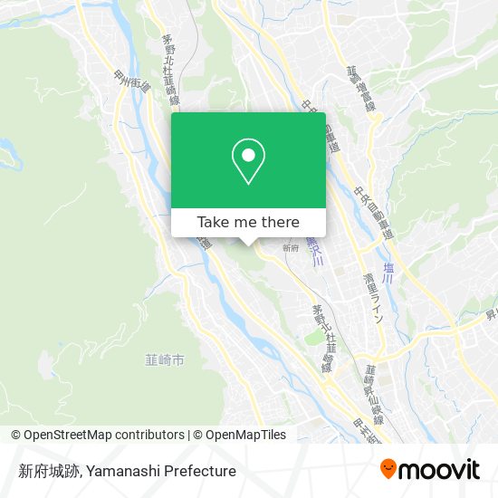 新府城跡 map