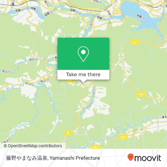 藤野やまなみ温泉 map