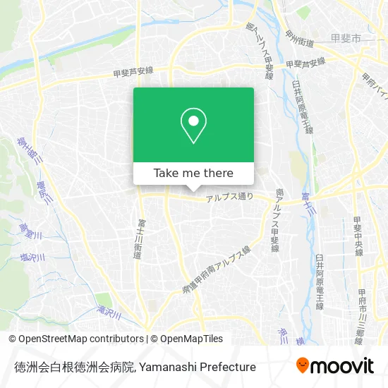 Tokushukai Shirane Tokushukai Hospital map
