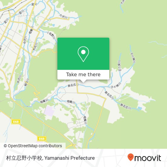 村立忍野小学校 map