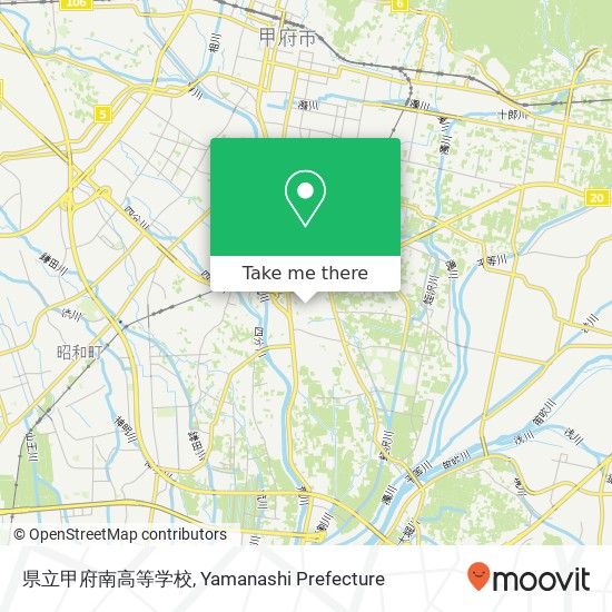 県立甲府南高等学校 map