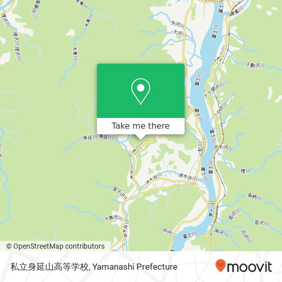 私立身延山高等学校 map