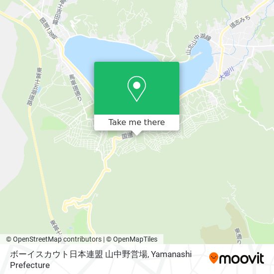 ボーイスカウト日本連盟 山中野営場 map