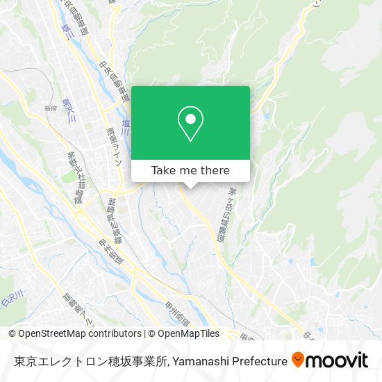 東京エレクトロン穂坂事業所 map