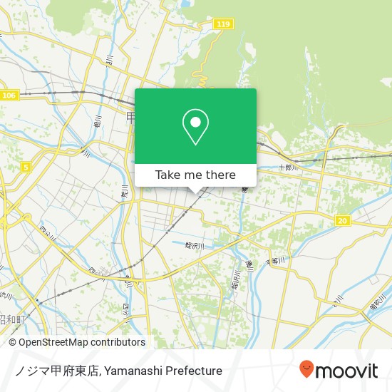 ノジマ甲府東店 map