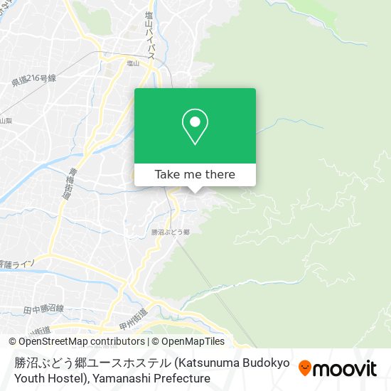 勝沼ぶどう郷ユースホステル (Katsunuma Budokyo Youth Hostel) map